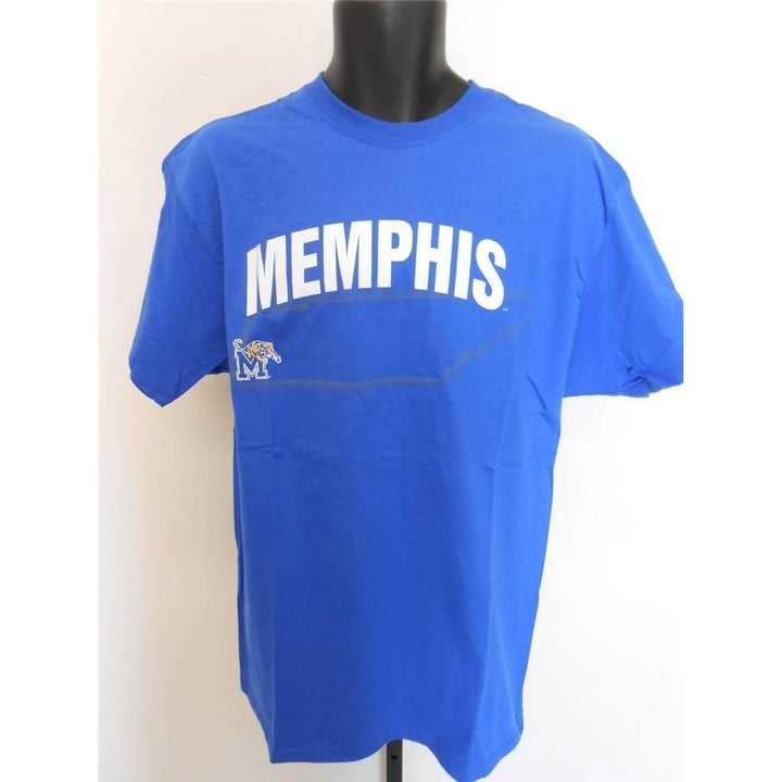 Memphis Tigers Mens Size L Large Blue Shirt Image 4