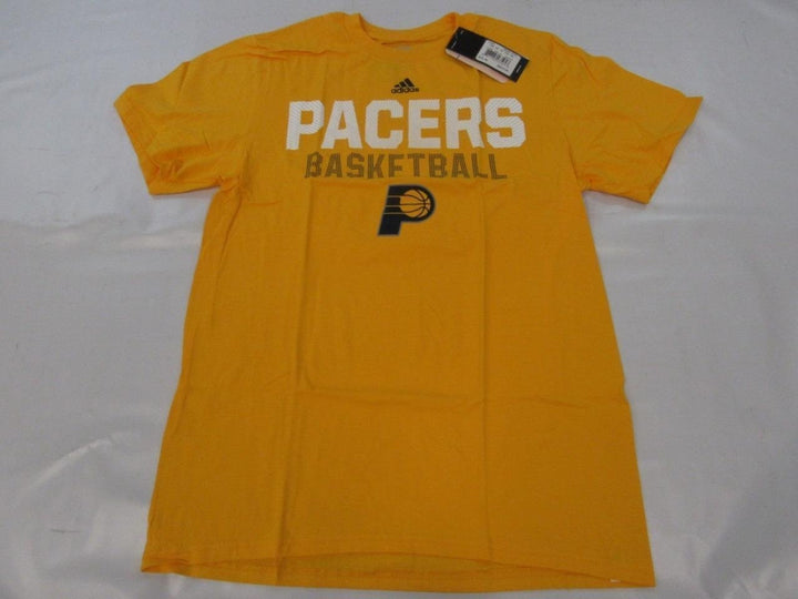 Indiana Pacers Basketball Mens Size M Medium Gold Adidas Shirt 22 Image 1