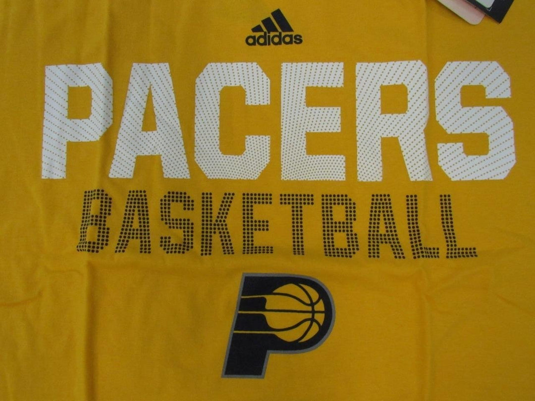 Indiana Pacers Basketball Mens Size M Medium Gold Adidas Shirt 22 Image 3