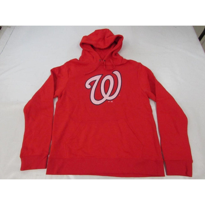 Washington Nationals 22 Juan Soto Mens Size M Medium Red Hoodie Image 1