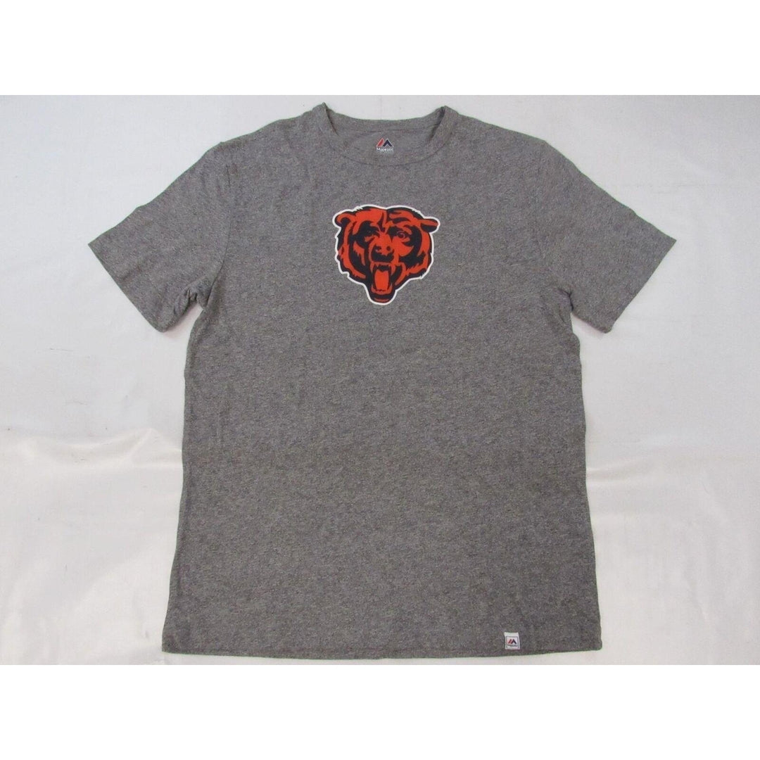 Chicago Bears Mens Size M Heather Gray Majestic Shirt Image 1