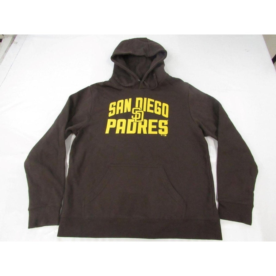 San Diego Padres 1 Dad Mens Size L Large Brown Hoodie Image 1