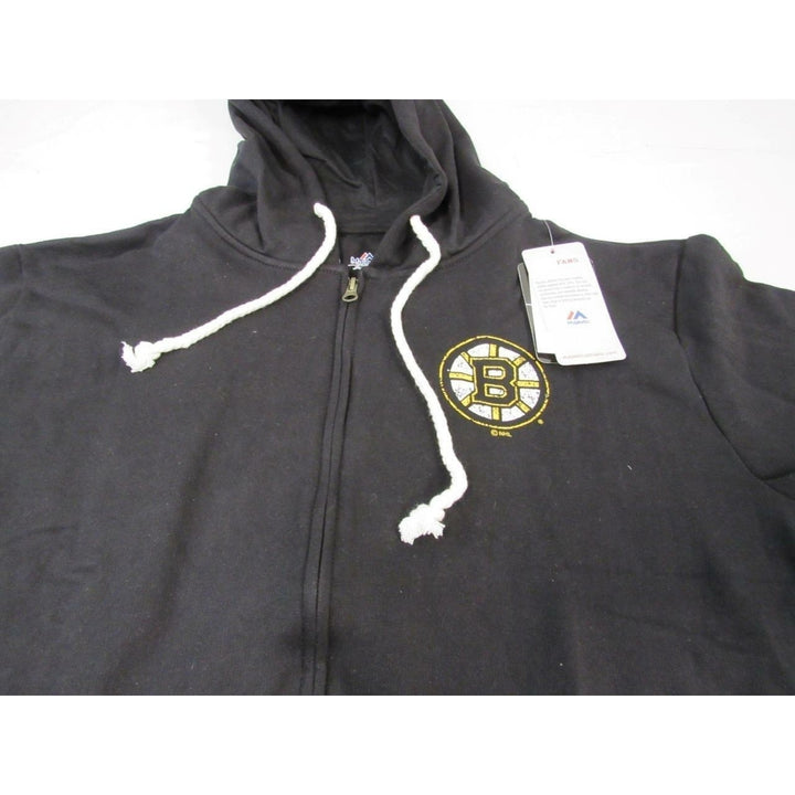 Boston Bruins Womens Plus Size 1X Majestic Full Zip Hoodie Image 3