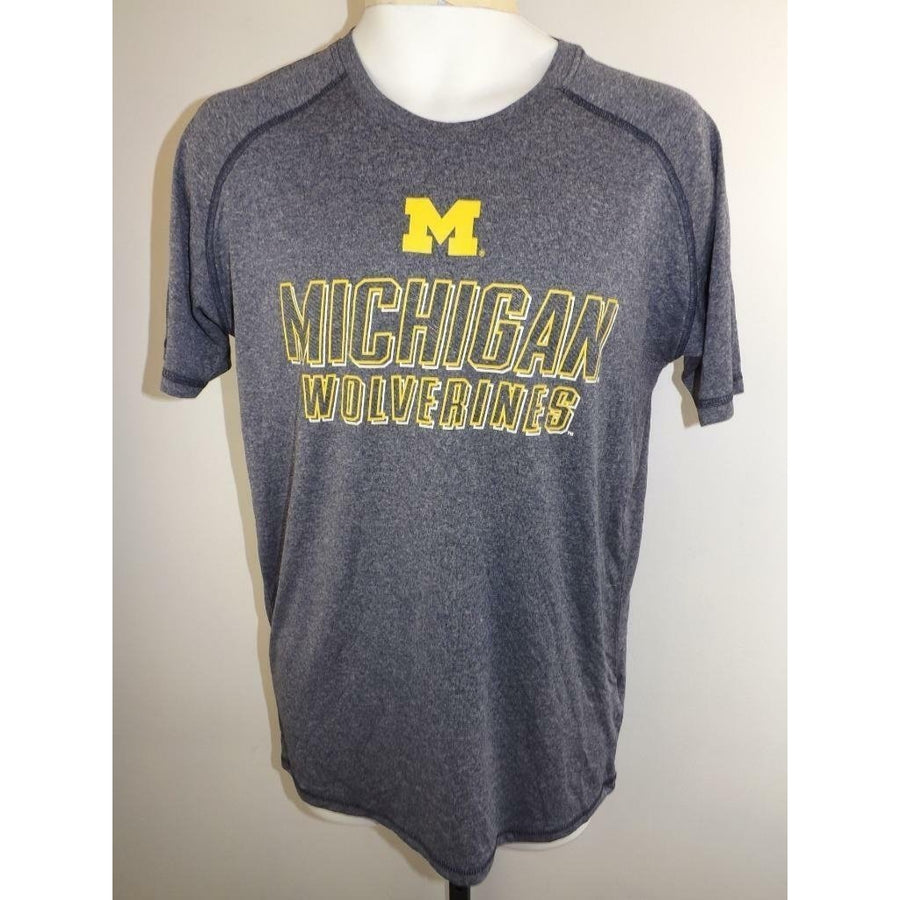 Michigan Wolverines Mens Size M Medium Performance Polyester Shirt Image 1