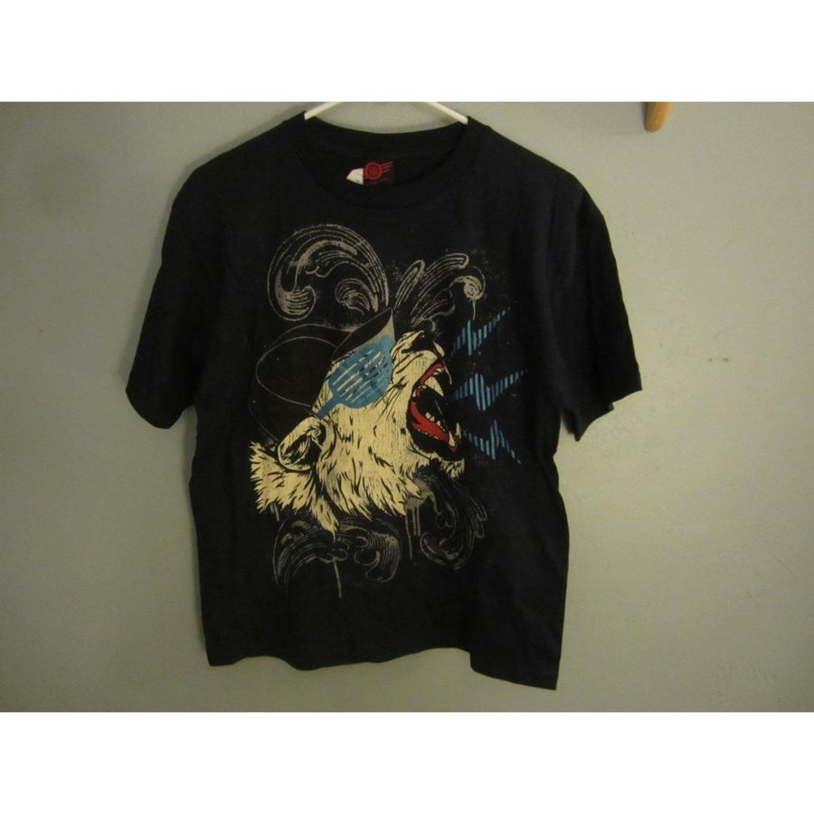 MAD ENGINE HIP HOP CAT GRAPHIC Shirt YOUTH SIZE M MEDIUM 68XP Image 1