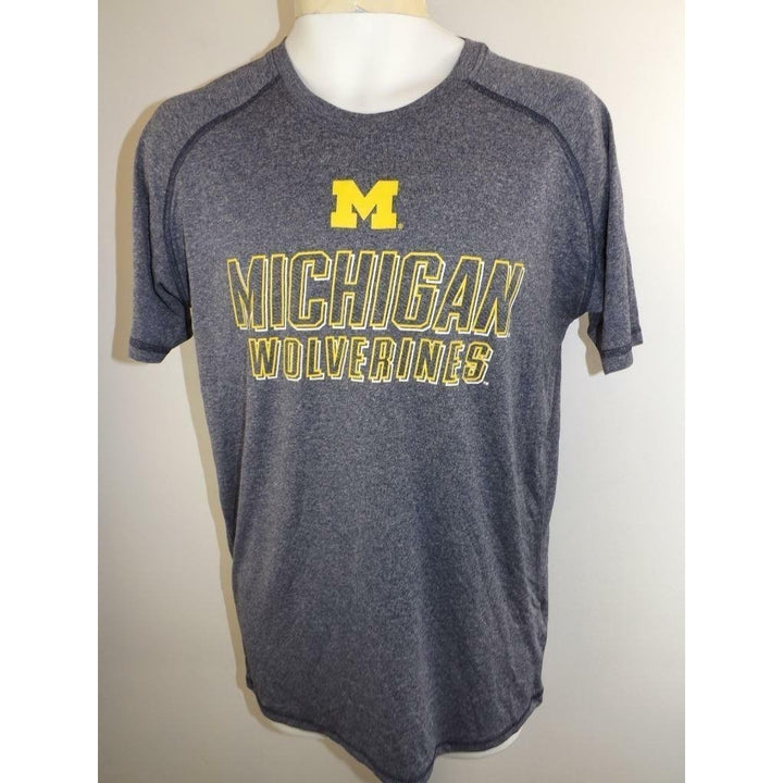 Michigan Wolverines Mens Size M Medium Performance Polyester Shirt Image 2