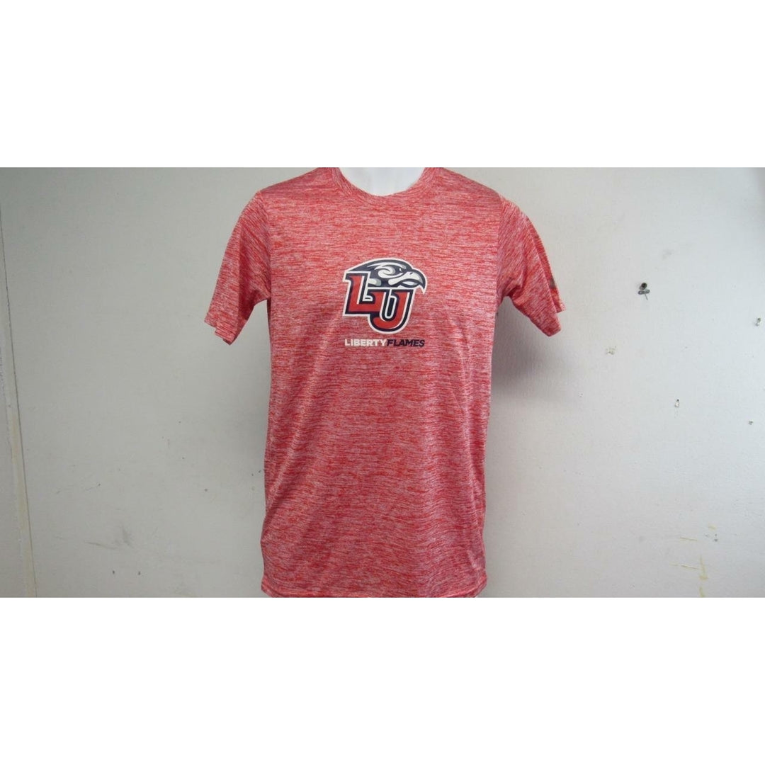 Minor Flaw Liberty Flames Mens Size S Small Red Russell Athletic Shirt Image 2