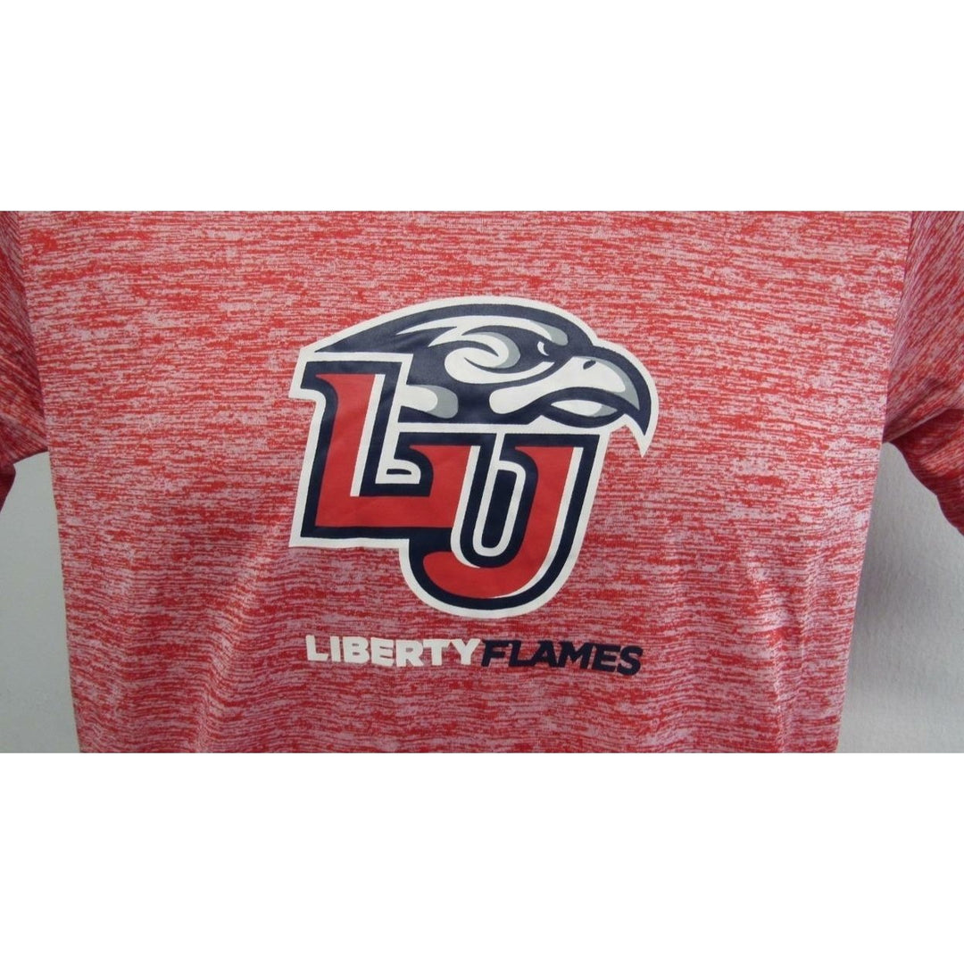 Minor Flaw Liberty Flames Mens Size S Small Red Russell Athletic Shirt Image 3