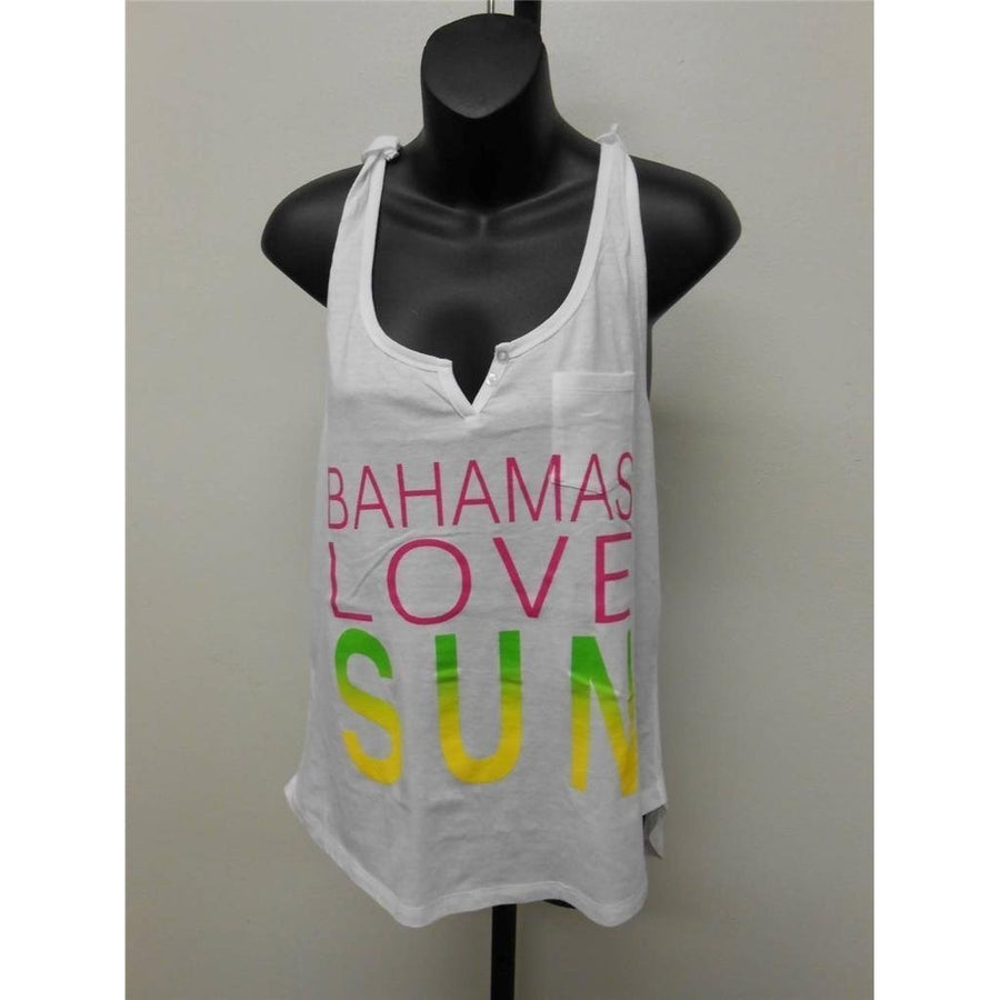 BAHAMAS LOVE SUN WOMENS MEDIUM M TANK TOP SHIRT Image 1