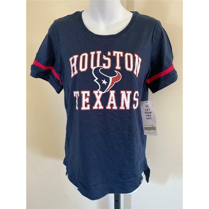 Houston Texans Womens Size S Small Blue Short Sleeve Shirt Image 1