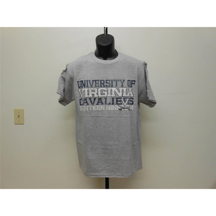 Virginia Cavaliers ADULT MENS M MEDIUM Grey Shirt Image 1