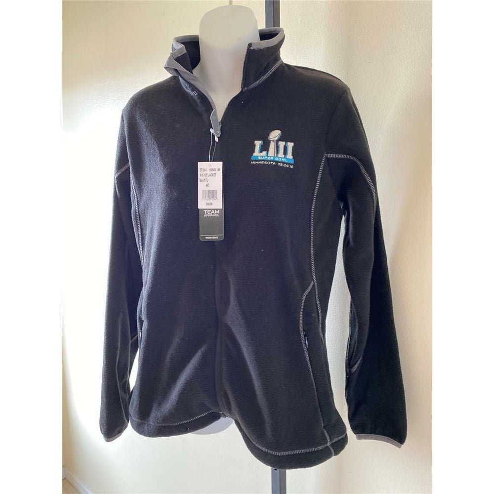 Super Bowl LII Womens Size M Medium Black 1/4 Zip Jacket MSRP 90 Image 2