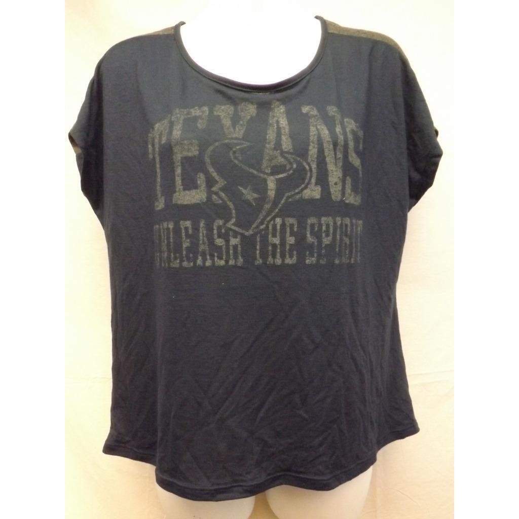 Houston Texans Womens Size M Medium Blue/Gray Shirt 32 Image 1