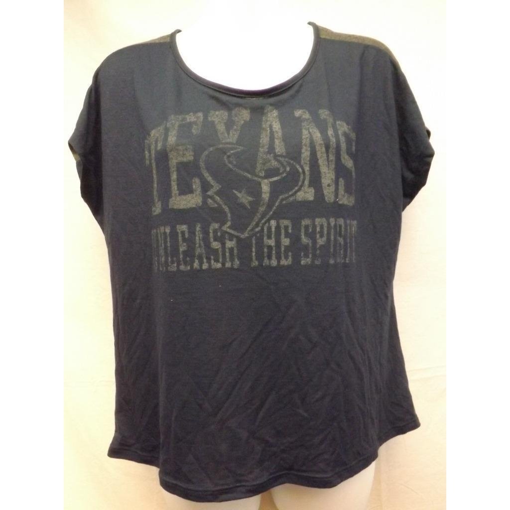 Houston Texans Womens Size M Medium Blue/Gray Shirt 32 Image 2