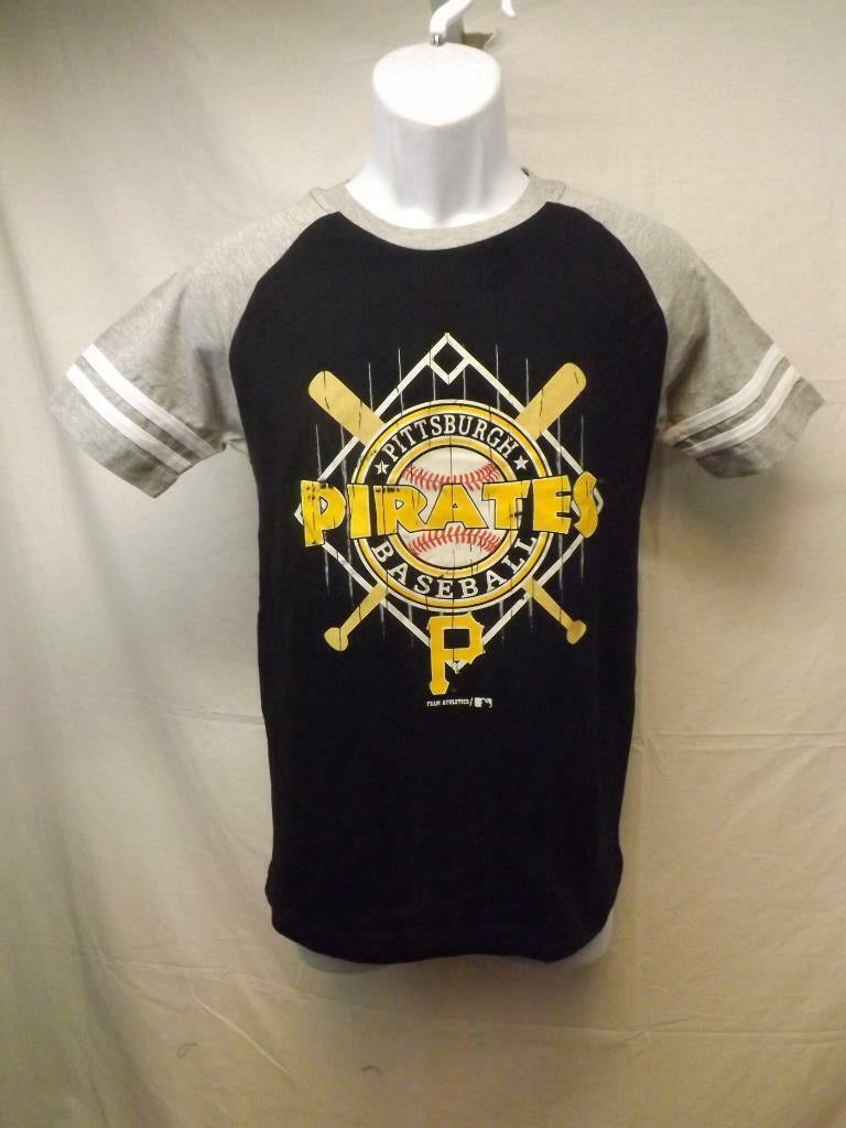 Pittsburgh Pirates Genuine Merchandise Youth Medium M 10/12 Black/Grey Shirt Image 1