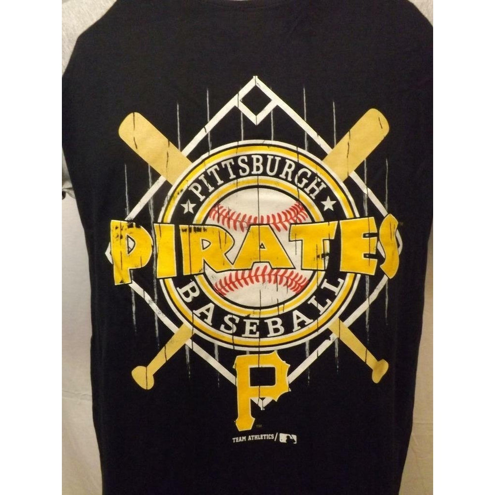 Pittsburgh Pirates Genuine Merchandise Youth Medium M 10/12 Black/Grey Shirt Image 2