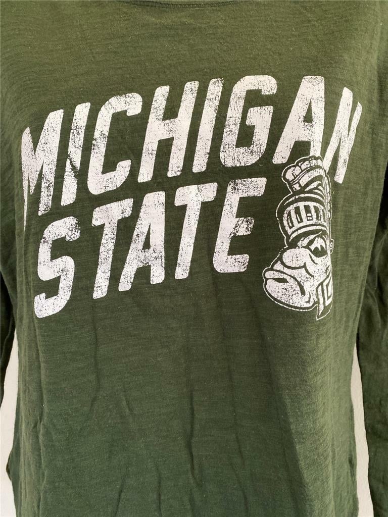 Michigan State Spartans Womens Size M Medium Green Shirt Image 3