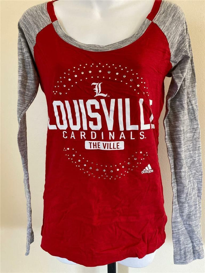 Louisville Cardinals Womens Size S Small Red Long Sleeve Shirt Image 1