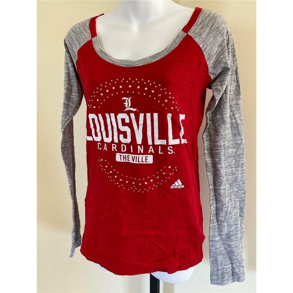 Louisville Cardinals Womens Size S Small Red Long Sleeve Shirt Image 2