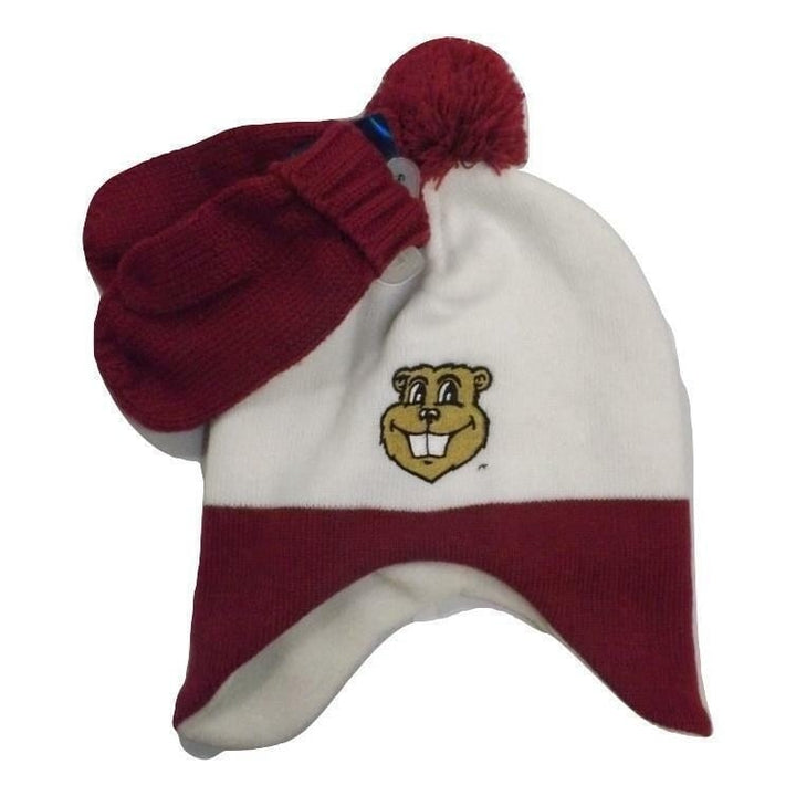 Minnesota Golden Gophers Youth Child Size OSFA Beanie and Mitten Set Image 1