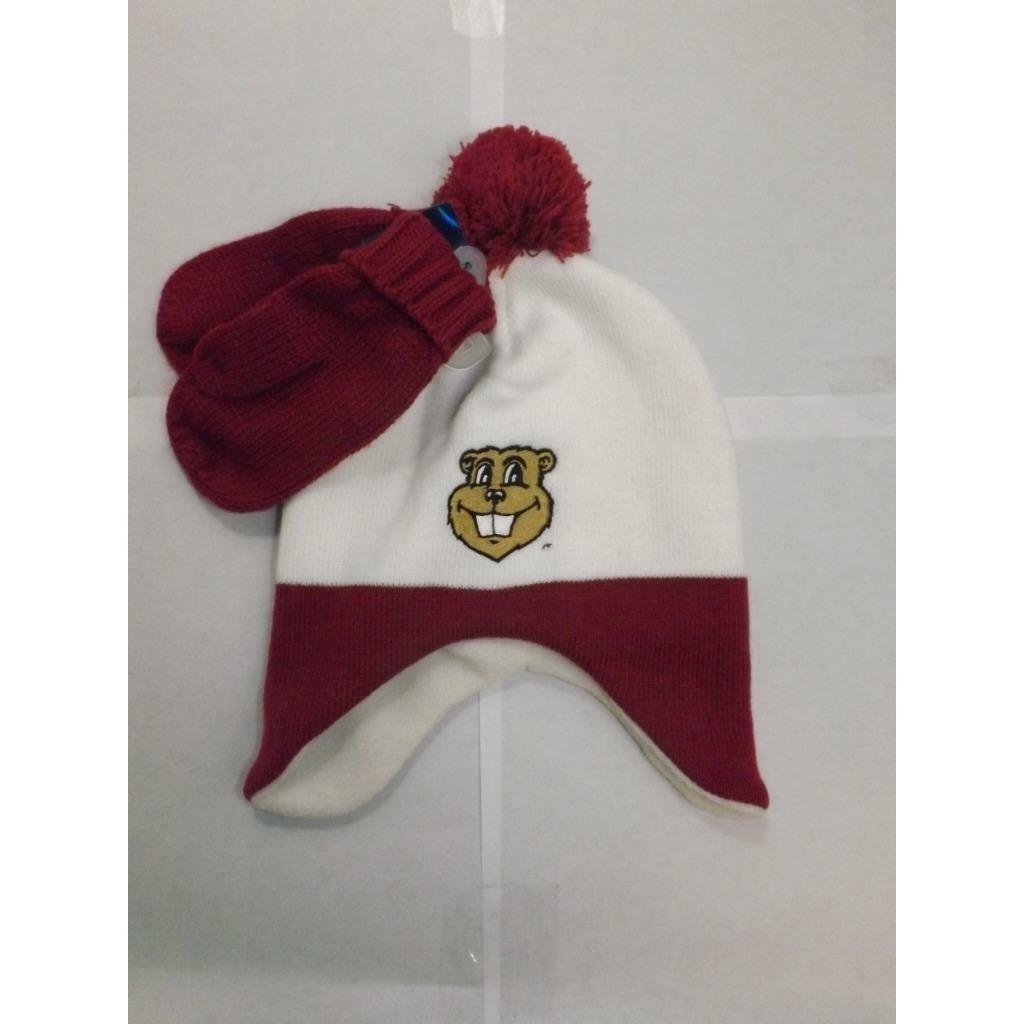 Minnesota Golden Gophers Youth Child Size OSFA Beanie and Mitten Set Image 4