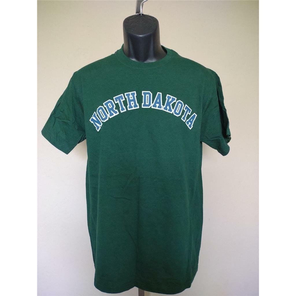 North Dakota Fighting Hawks Mens Size Medium Green Shirt Image 1