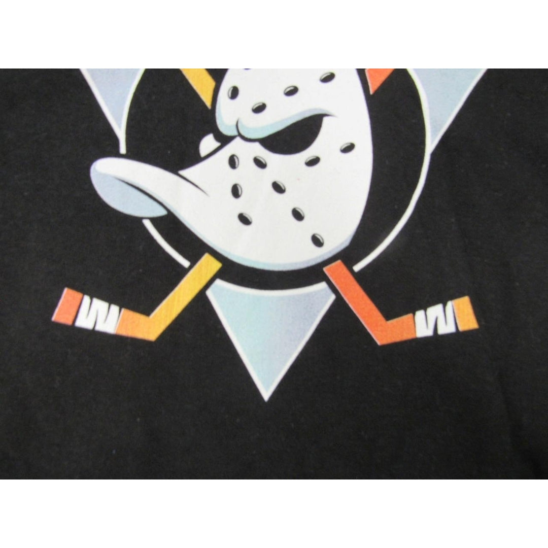 Anaheim Ducks Mens Size L Large Black Hoodie Image 3