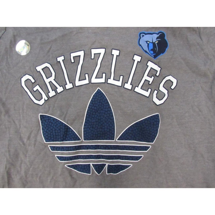 Memphis Grizzlies Women Size XL Gray Adidas Long Sleeve Split Back Shirt Image 4