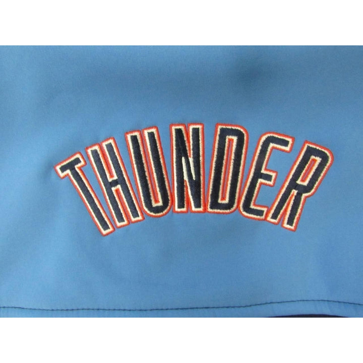 Oklahoma City Thunder Mens Size L Blue Full-Zip Jacket 3 Soft Shelled Layers Image 4