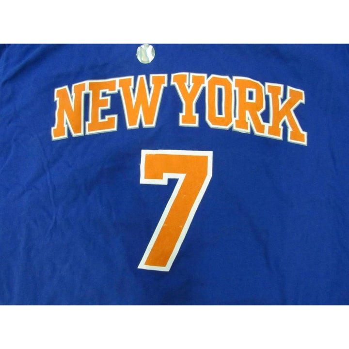 York Knicks 7 Mens Size M Medium Blue Adidas Shirt Image 3