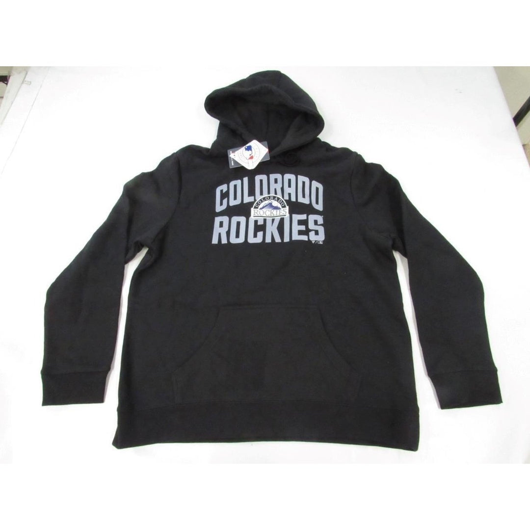 Colorado Rockies 1 Dad Mens Size XL XLarge Black Hoodie Image 1