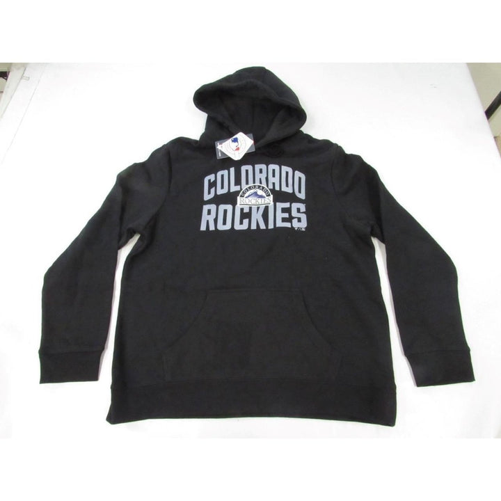 Colorado Rockies 1 Dad Mens Size XL XLarge Black Hoodie Image 1