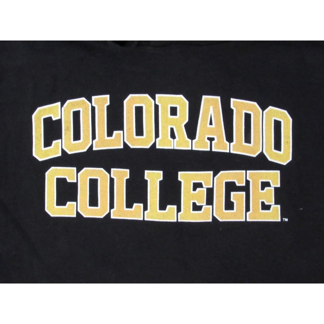 Colorado College Tigers Mens Size M Medium Black Hoodie Image 3