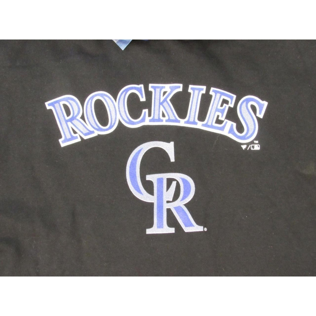 Colorado Rockies Mens Size 5XLB 5XLarge-Big Black Hoodie Image 3