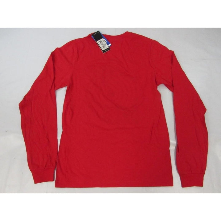 Portland Trail Blazers Mens Size S Small Red Adidas Long Sleeve Shirt 24 Image 2