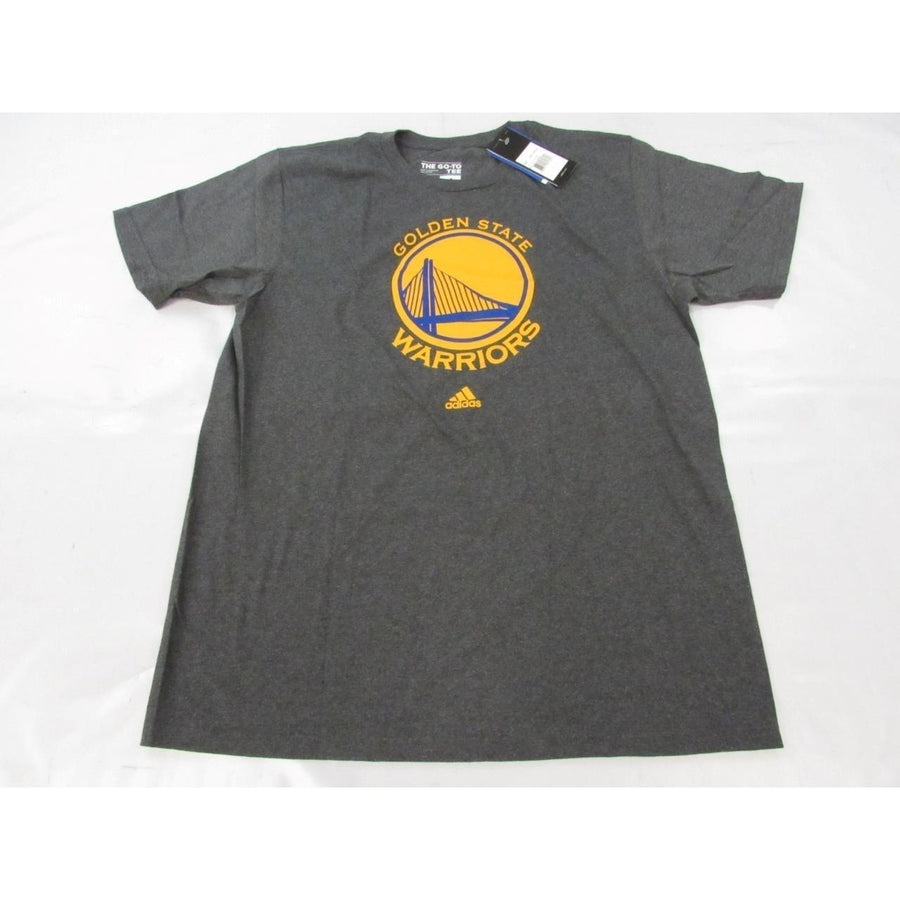 Golden State Warriors Mens Size L Large Dark Gray Adidas Shirt Image 1