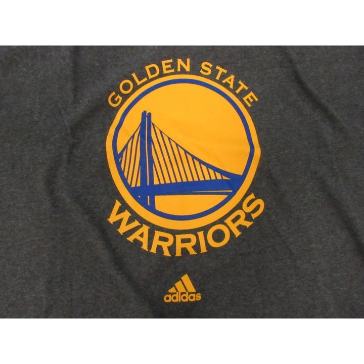 Golden State Warriors Mens Size L Large Dark Gray Adidas Shirt Image 3