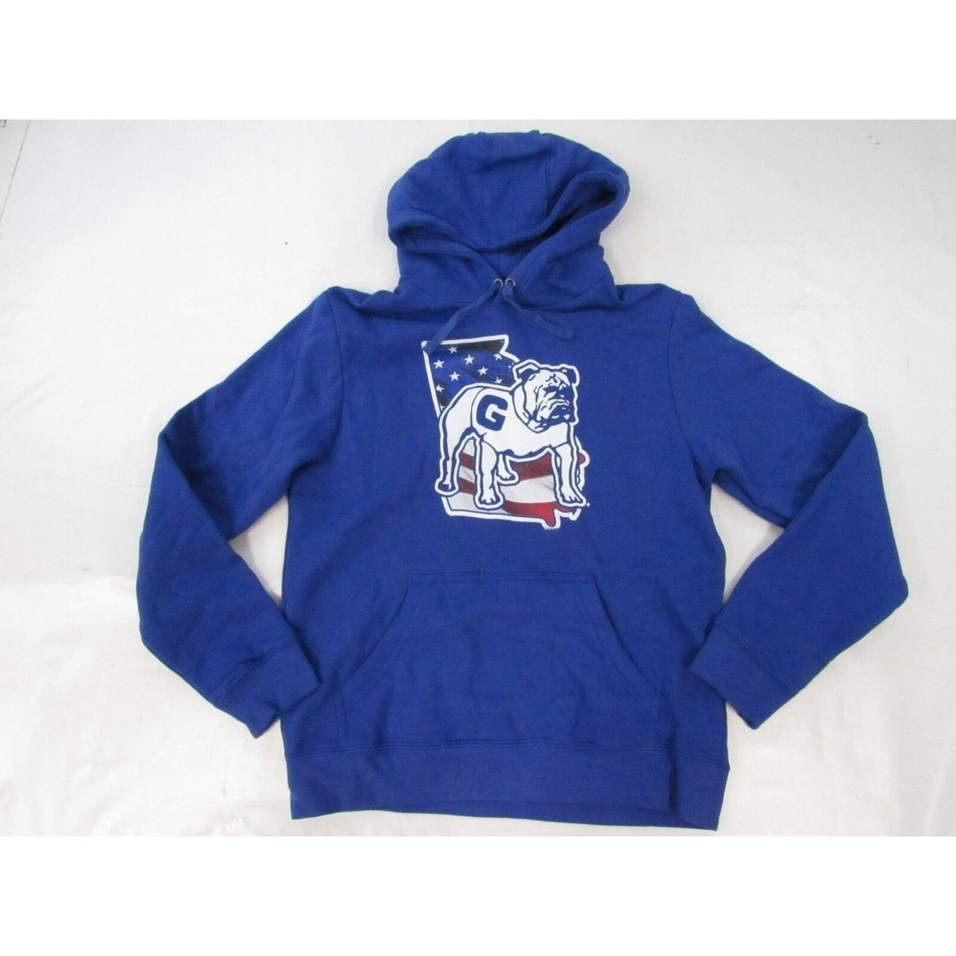 Georgia Bulldogs Mens Size M Medium Blue Hoodie Image 1