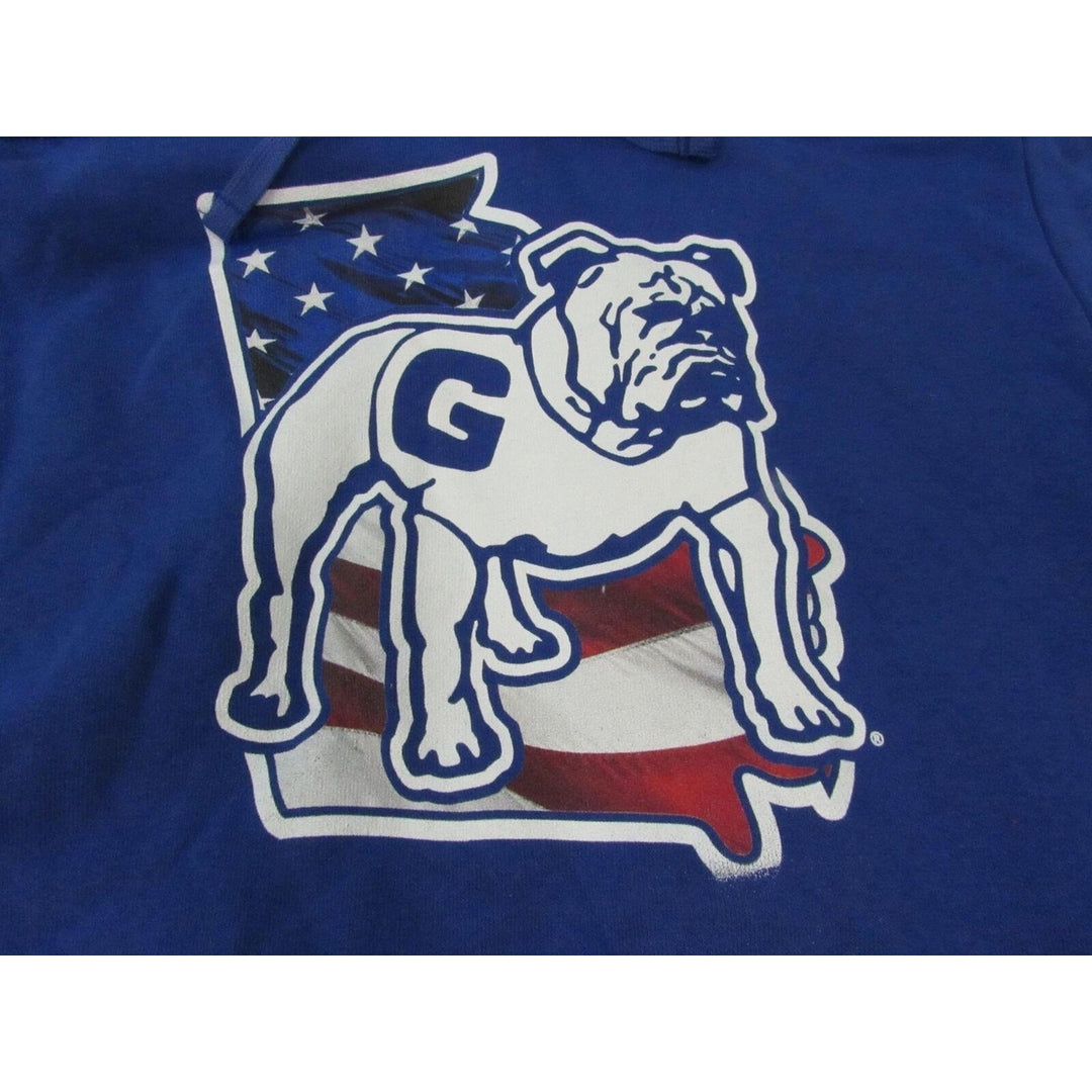 Georgia Bulldogs Mens Size M Medium Blue Hoodie Image 2