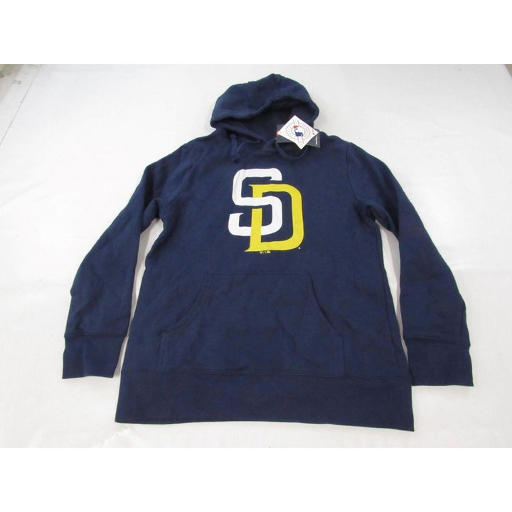 San Diego Padres Womens Size M Medium Navy Blue Hoodie Image 1