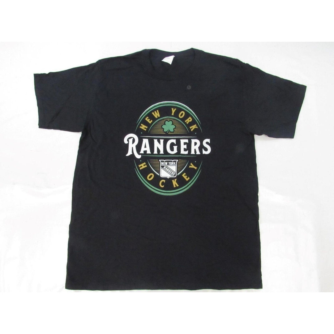 York Rangers Lucky Mens Size L Large Black Shirt Image 1