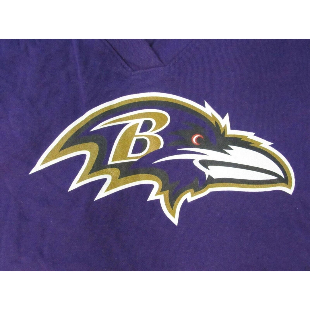 Baltimore Ravens 27 J.K. Dobbins Womens Size M Purple V-Neck Hoodie Image 3