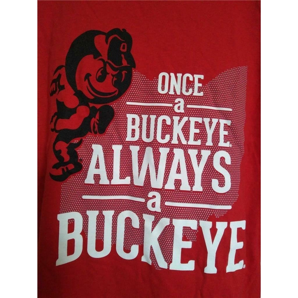 Minor Flaw Ohio State Buckeyes Mens Size L Large Red Shirt Image 2