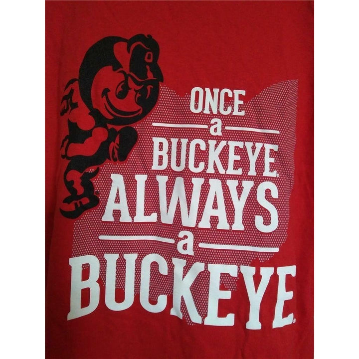 Minor Flaw Ohio State Buckeyes Mens Size L Large Red Shirt Image 2