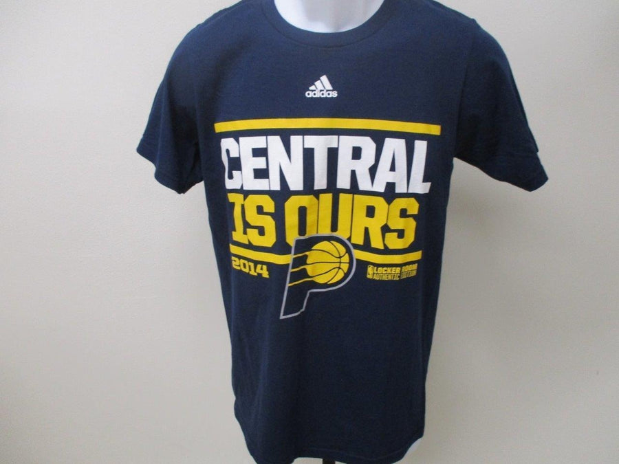 Indiana Pacers Adult Mens Size S Small Adidas Blue Shirt MSRP 24 Image 1