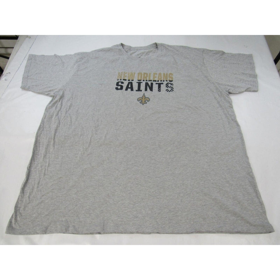 Orleans Saints Mens Size 6XLB 6XLarge-Big Heathered Light Gray Shirt Image 1