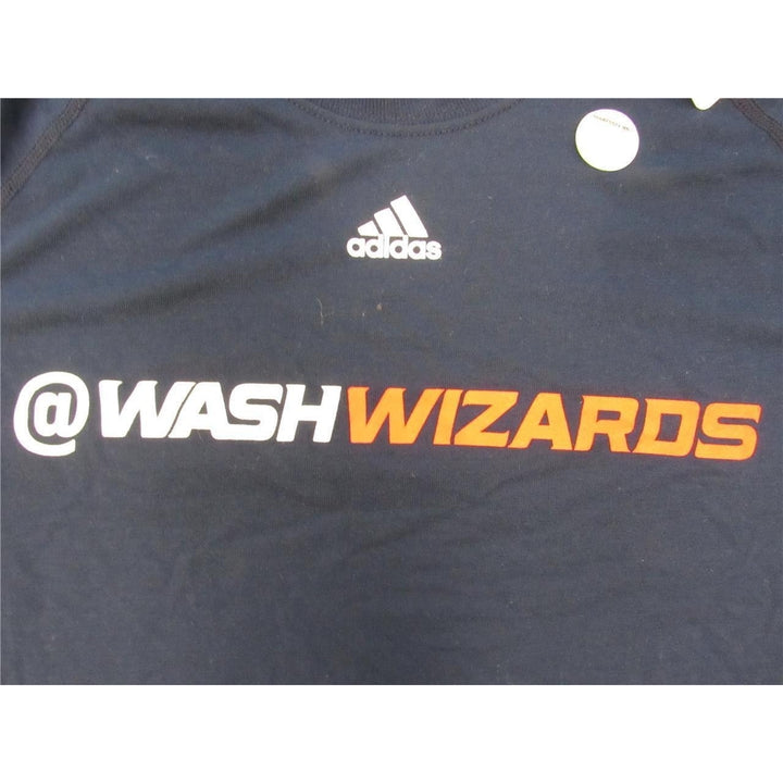 Washington Wizards WashWizards Mens Sizes L Adidas Polyester Blue Shirt Image 3