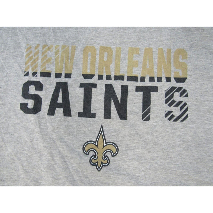 Orleans Saints Mens Size 6XLB 6XLarge-Big Heathered Light Gray Shirt Image 3