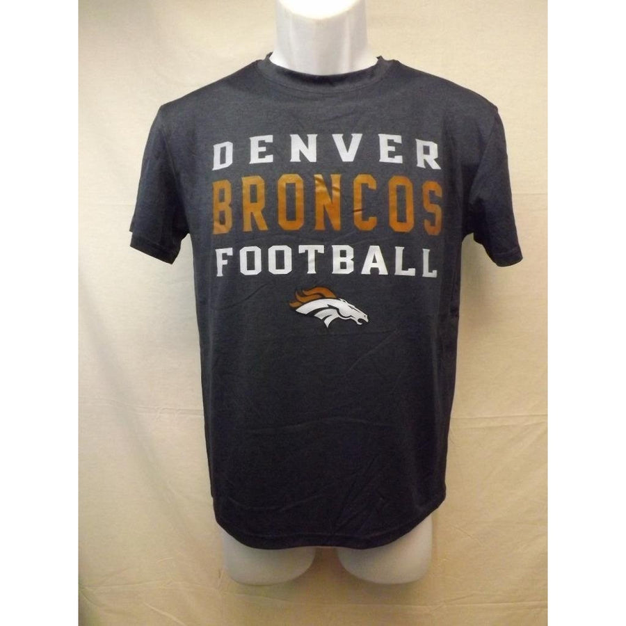 Denver Broncos Team Athletics Medium 10/12 Navy Blue Shirt Image 1