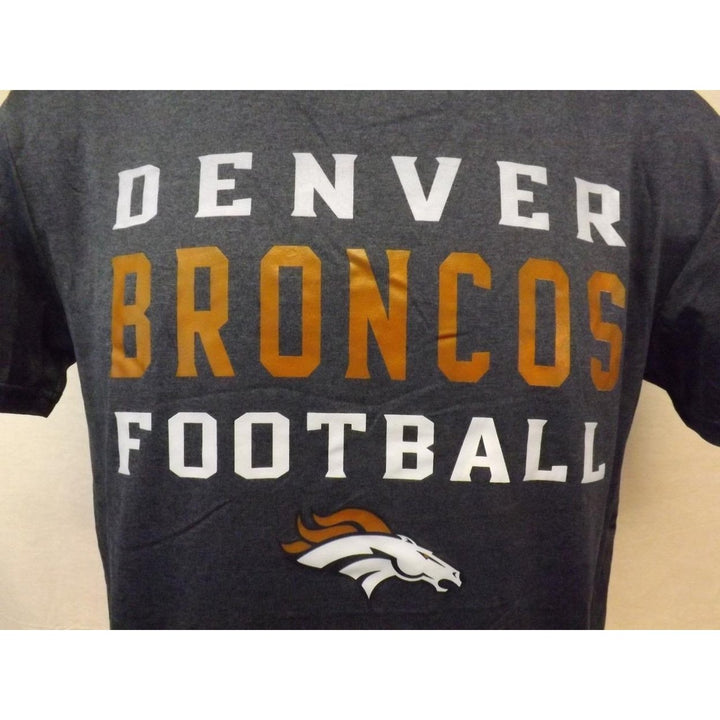 Denver Broncos Team Athletics Medium 10/12 Navy Blue Shirt Image 2